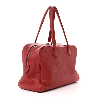 Hermes Taurillon Clemence Victoria 35 Rouge Garance 3 of 16