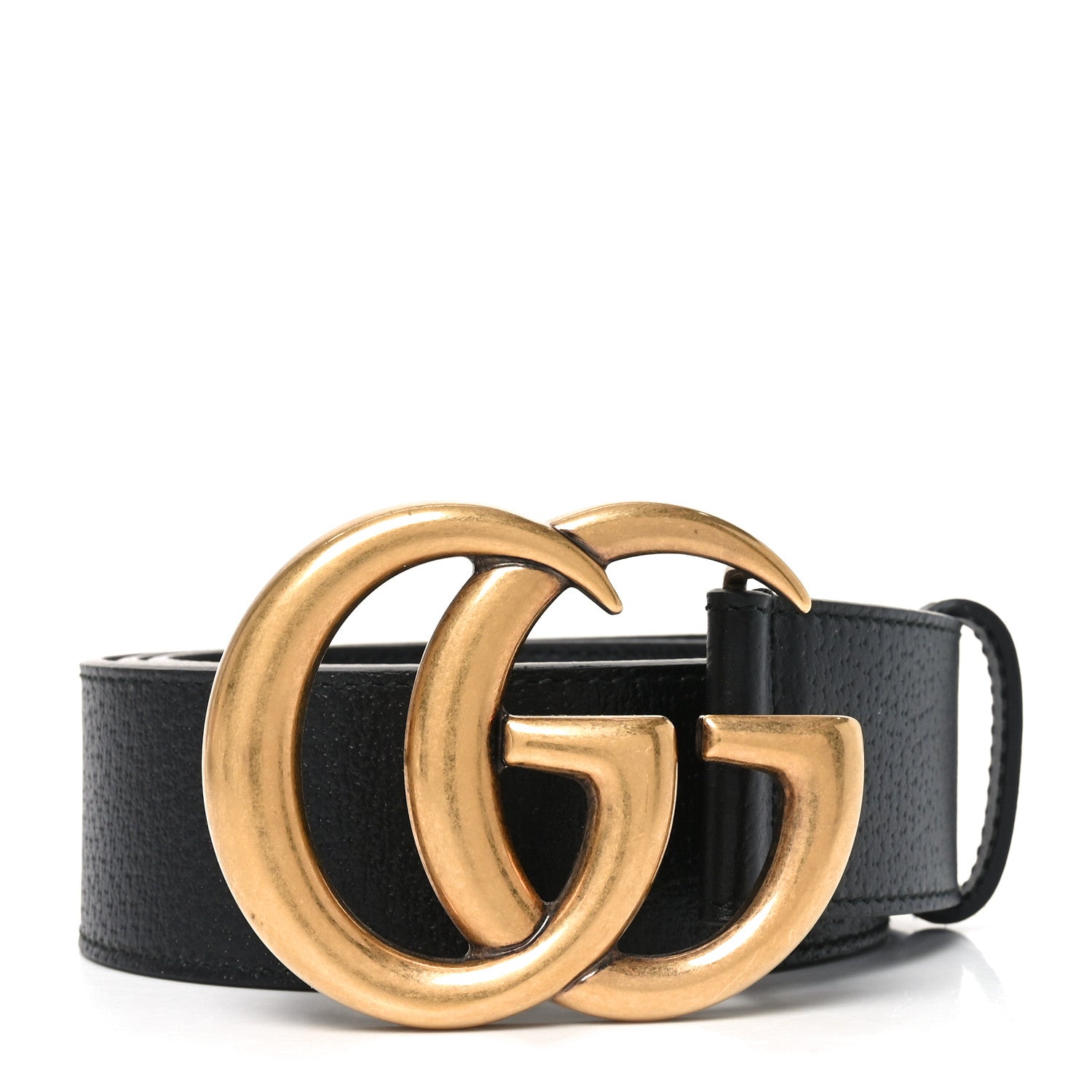 Gucci Textured Calfskin Double G 40mm Belt 95 38 Black 1 of 4