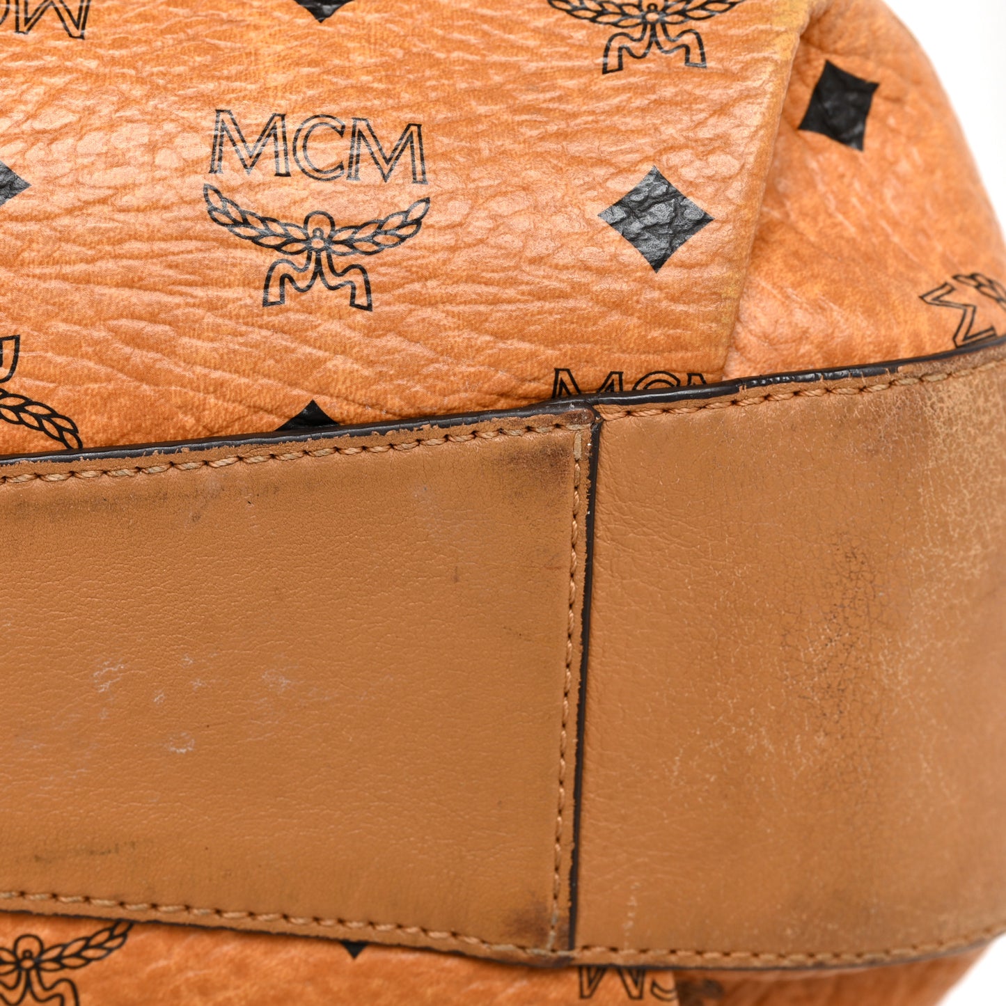 Visetos Medium Drawstring Shopper Cognac