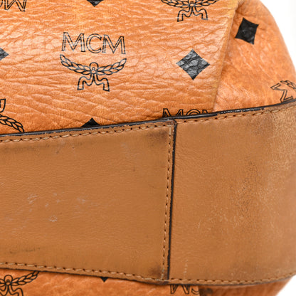 MCM Visetos Medium Drawstring Shopper Cognac 10 of 12