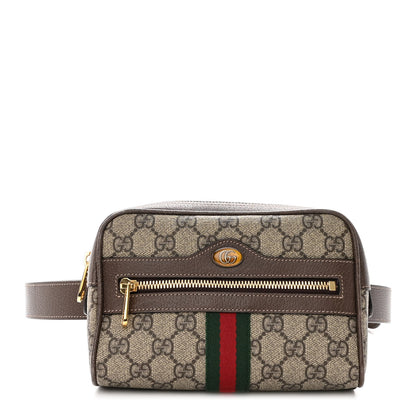 Gucci GG Supreme Monogram Web Small Ophidia Belt Bag 95 38 Dark Brown 1 of 10