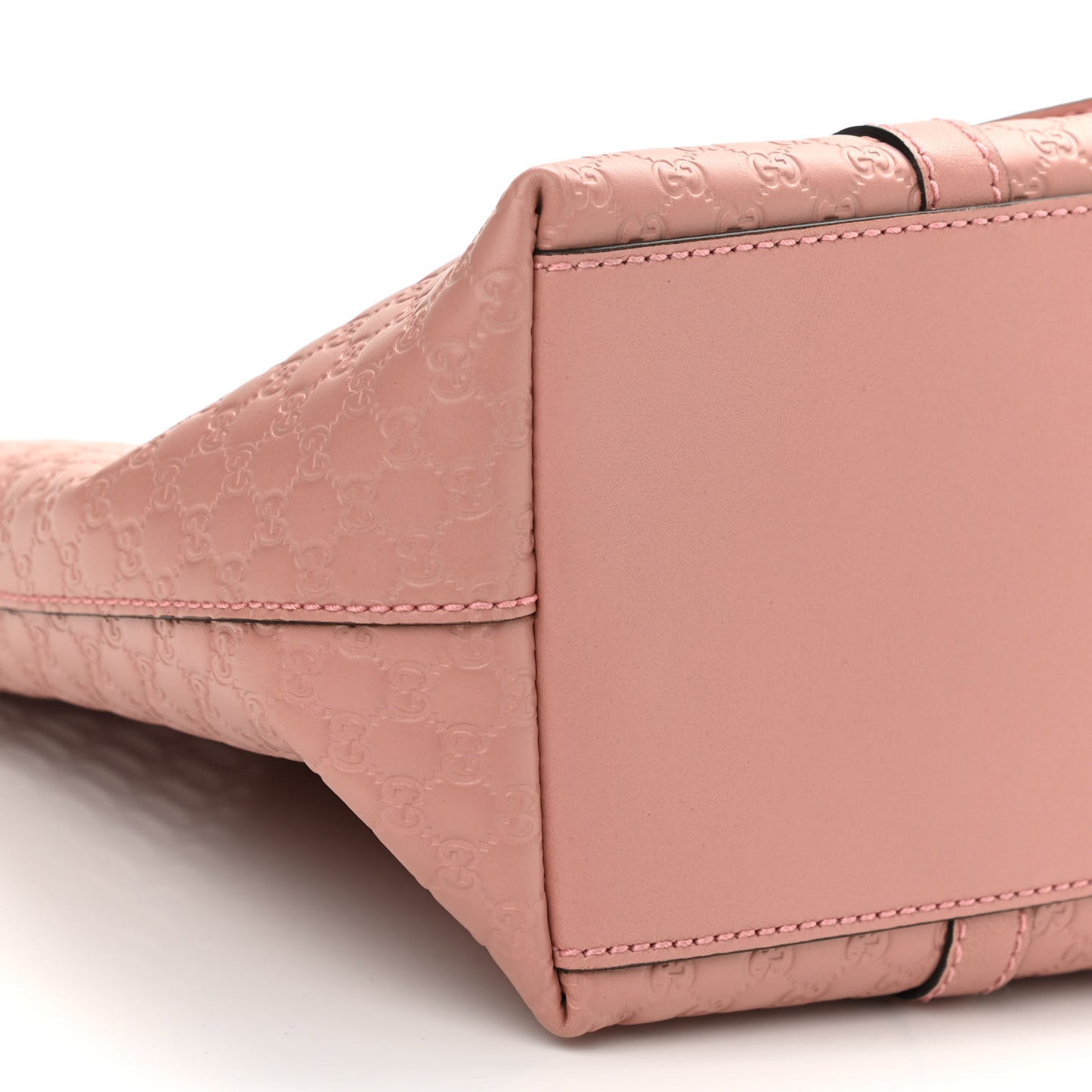 Soft Microguccissima Small Zippered Satchel Soft Pink