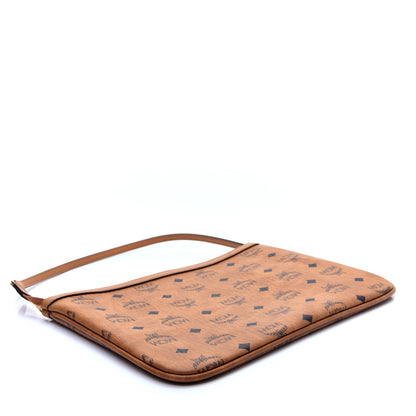 MCM Visetos Liz Shopper Tote Pouch Cognac 5 of 10