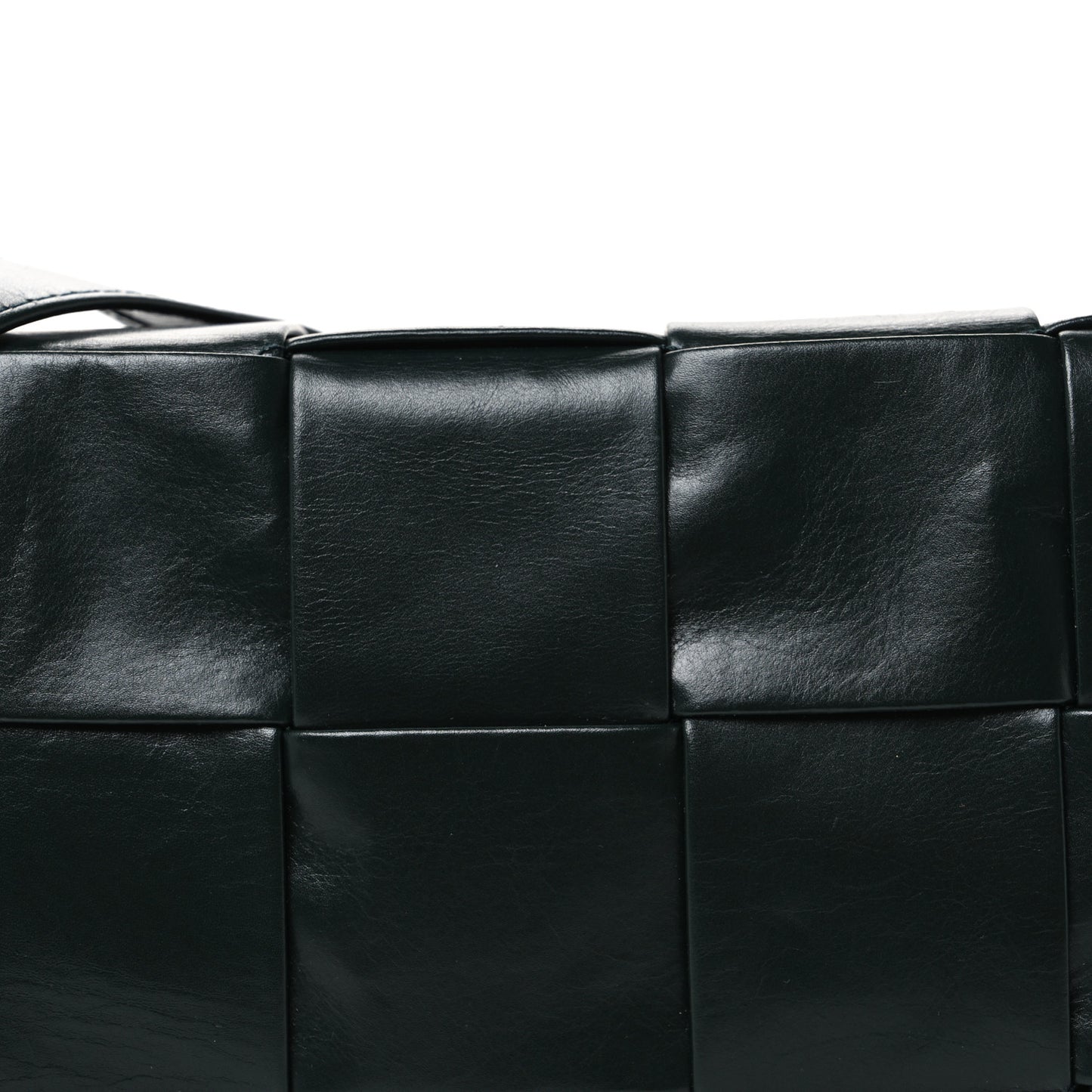 Paper Calfskin Maxi Intreccio Cassette Crossbody Bag Inkwell