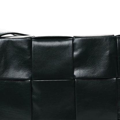 Bottega Veneta Paper Calfskin Maxi Intreccio Cassette Crossbody Bag Inkwell 7 of 9