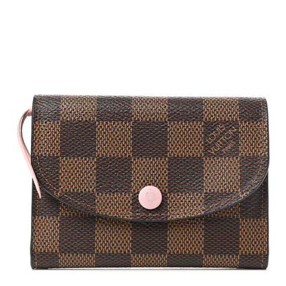 Louis Vuitton Damier Ebene Rosalie Coin Purse Rose Ballerine 1 of 7