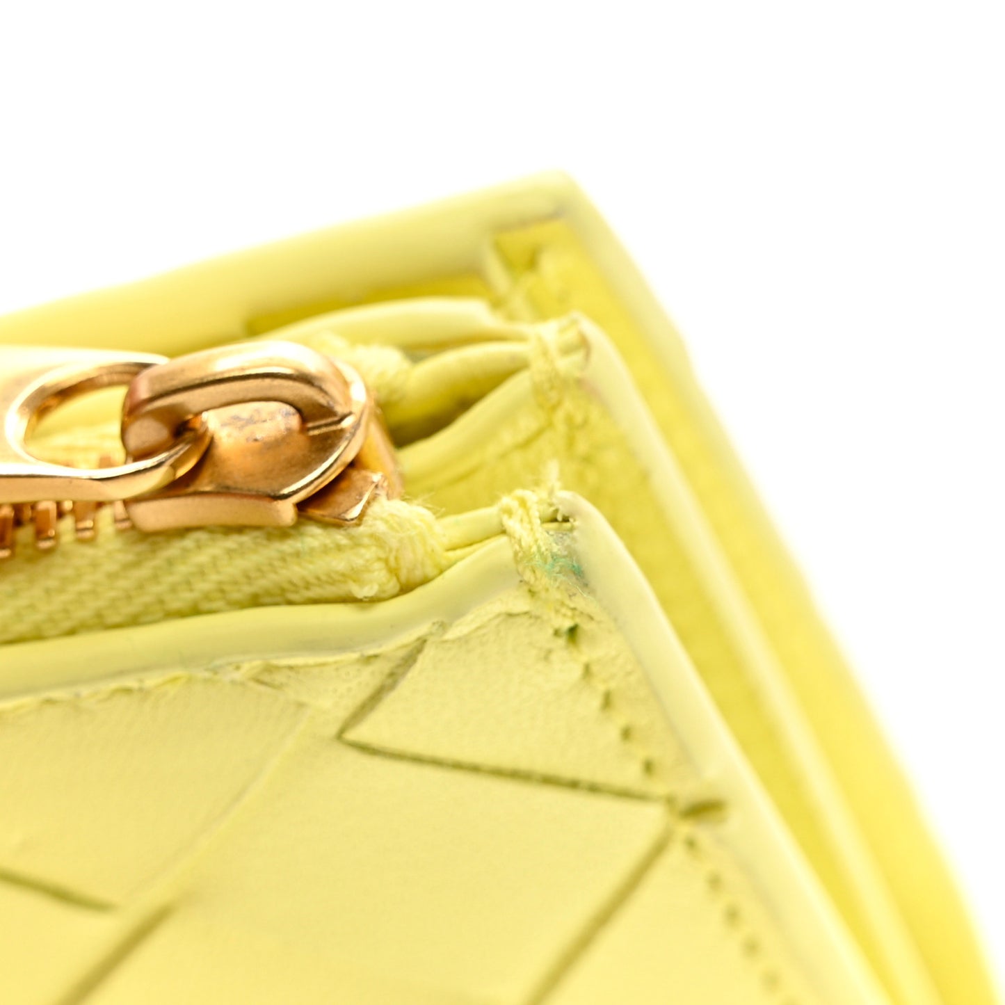 Nappa Intrecciato Small Bi-Fold Zip Wallet