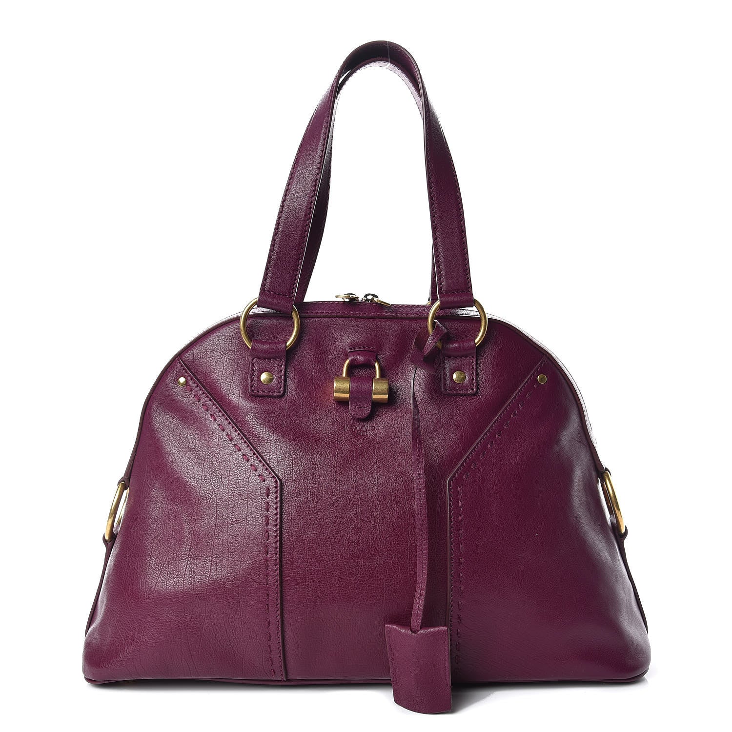 Saint Laurent Calfskin Large Muse Magenta 1 of 9