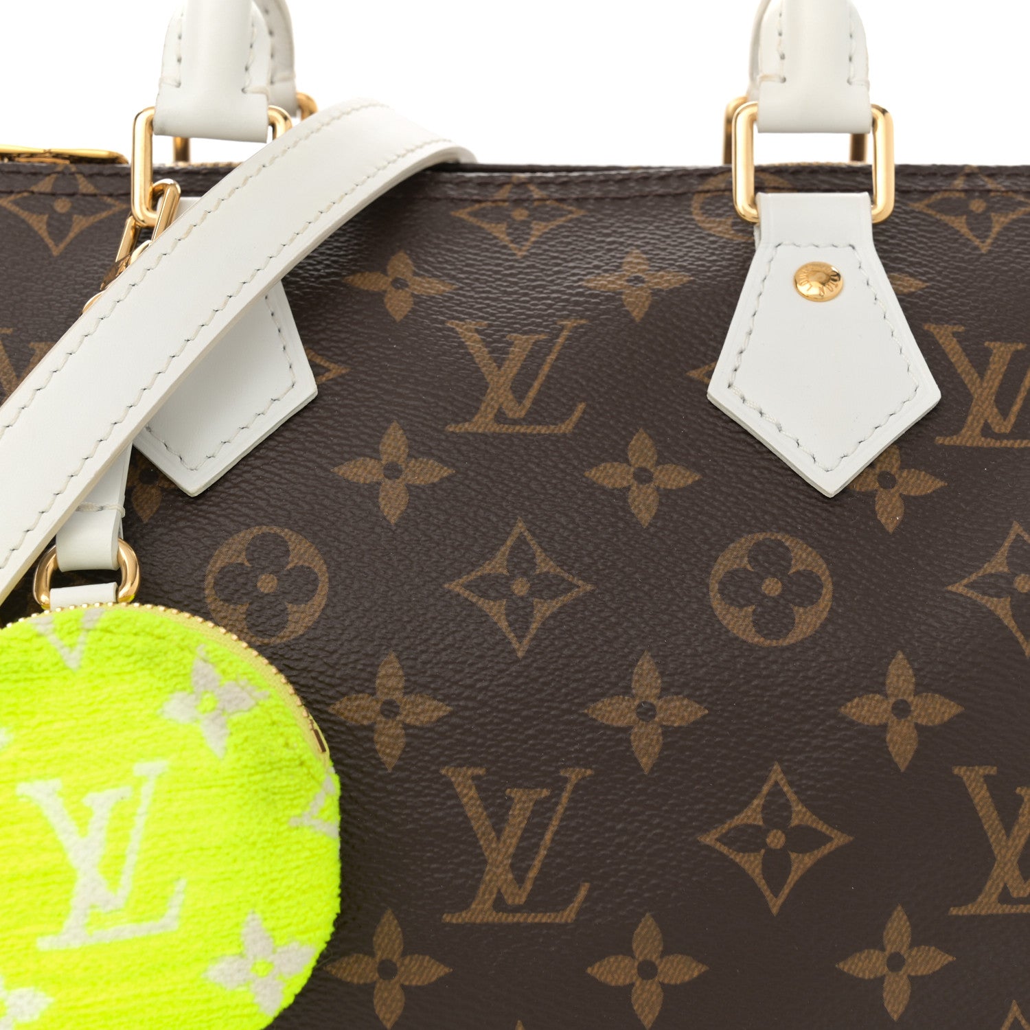 Louis Vuitton Monogram LV Match Speedy Bandouliere 25 White 7 of 11