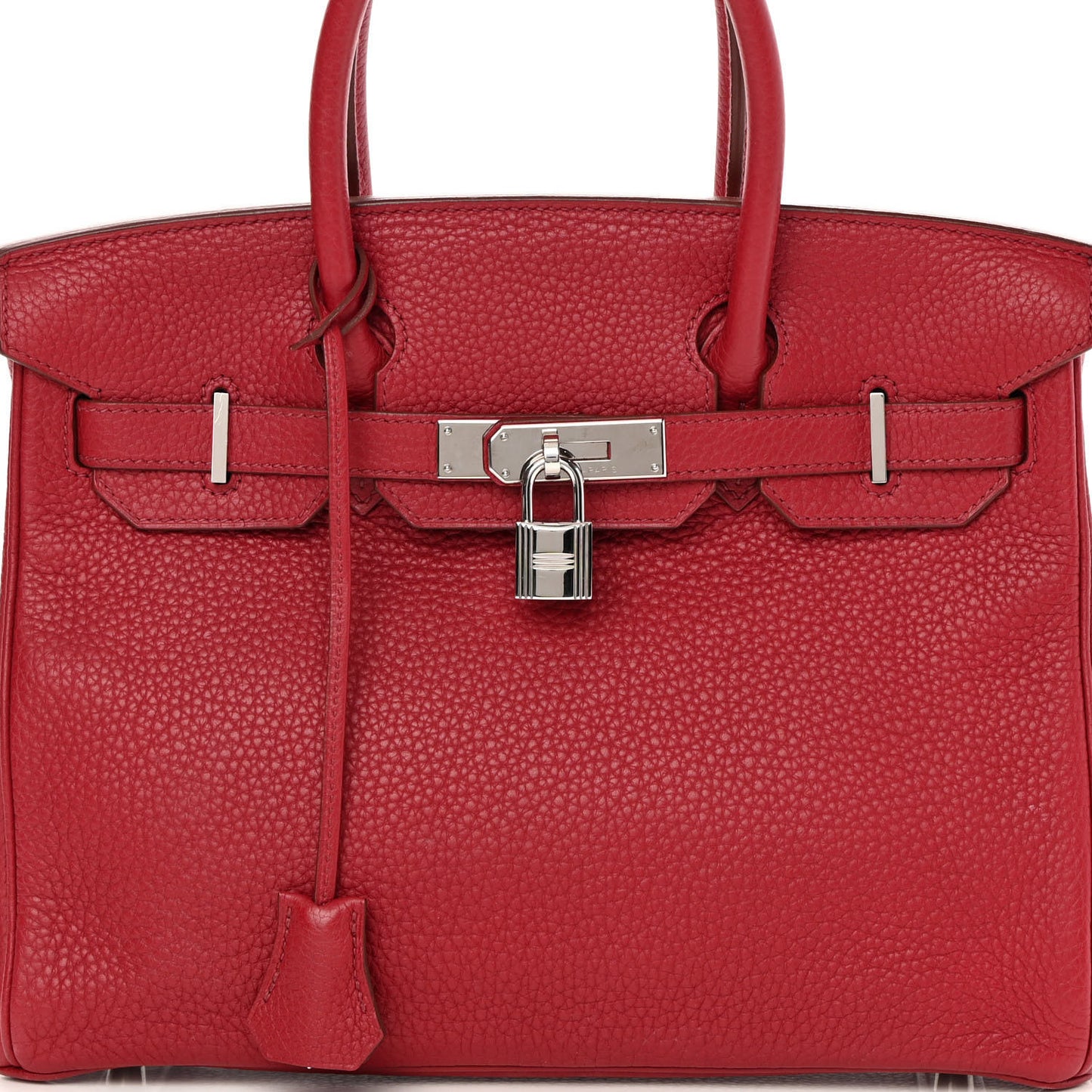Taurillon Clemence Birkin 30 Rouge Garance