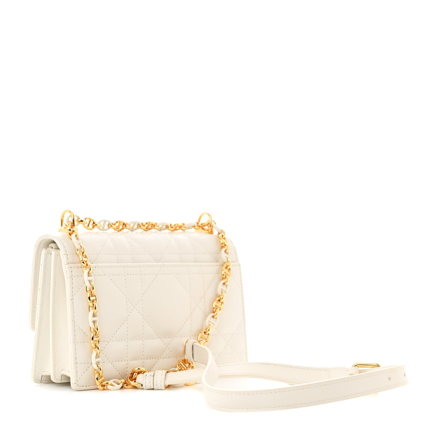 Lambskin Macrocannage Mini Miss Caro Bag Latte