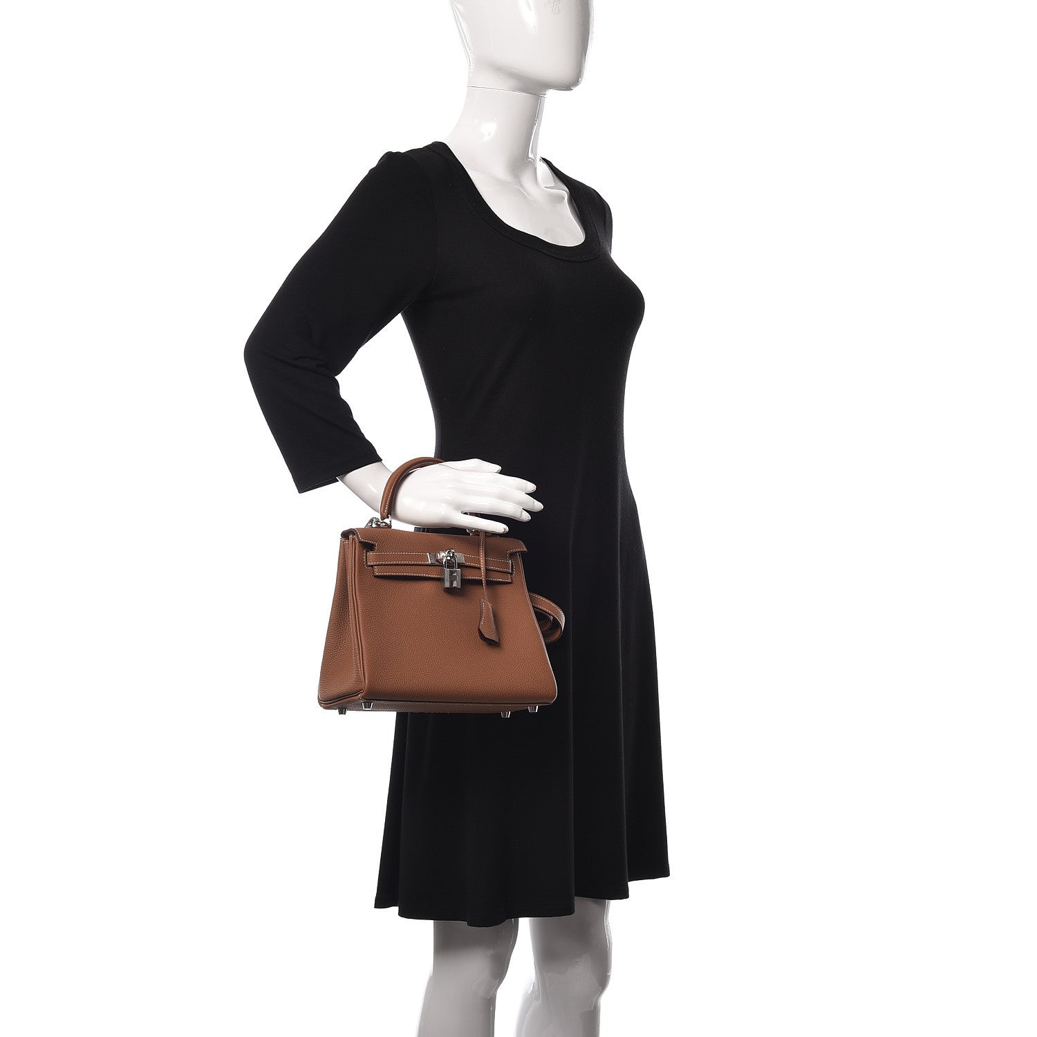 Hermes Togo Kelly Retourne 25 Gold 2 of 13