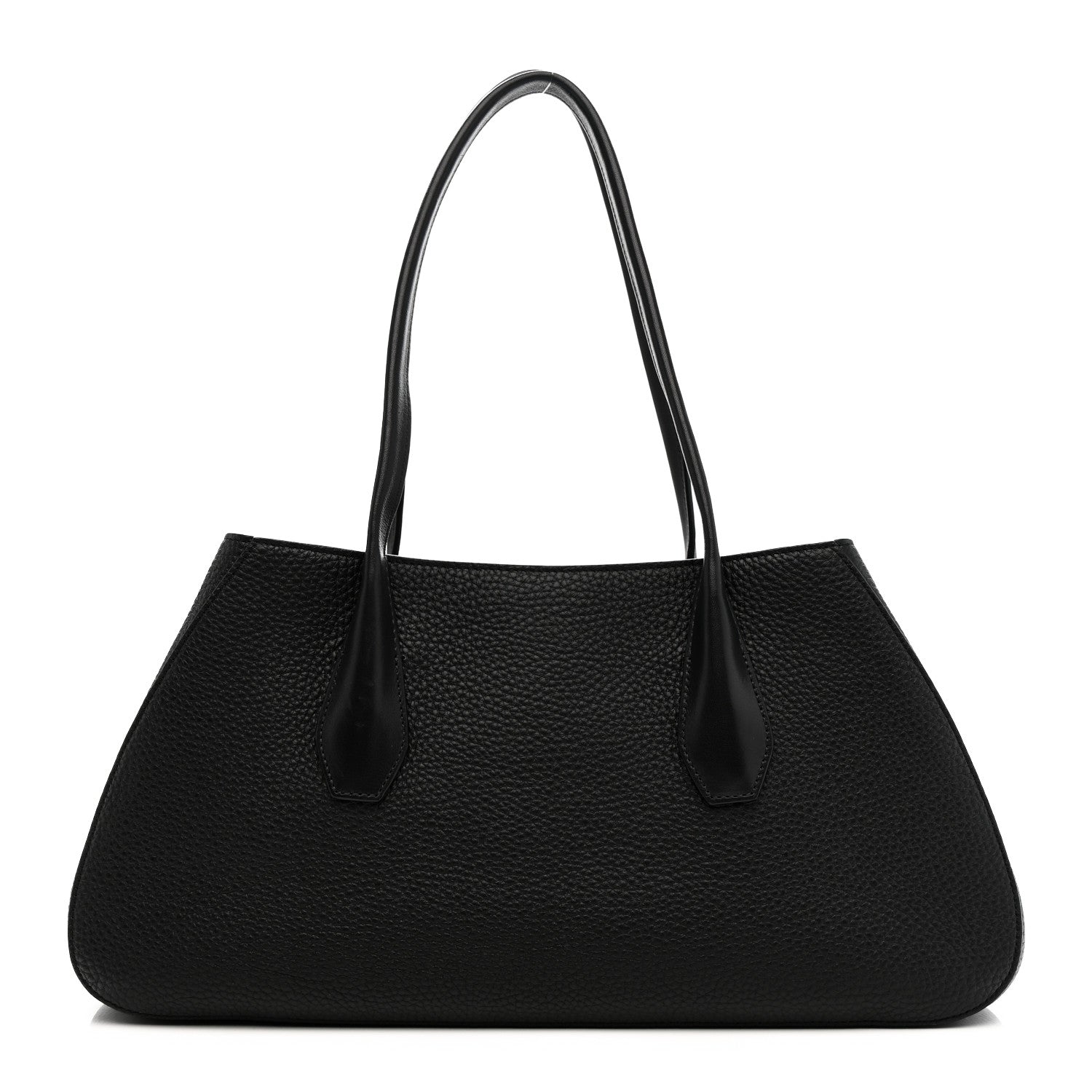 The Row Grained Calfskin Alger Shoulder Bag Black 1 of 9