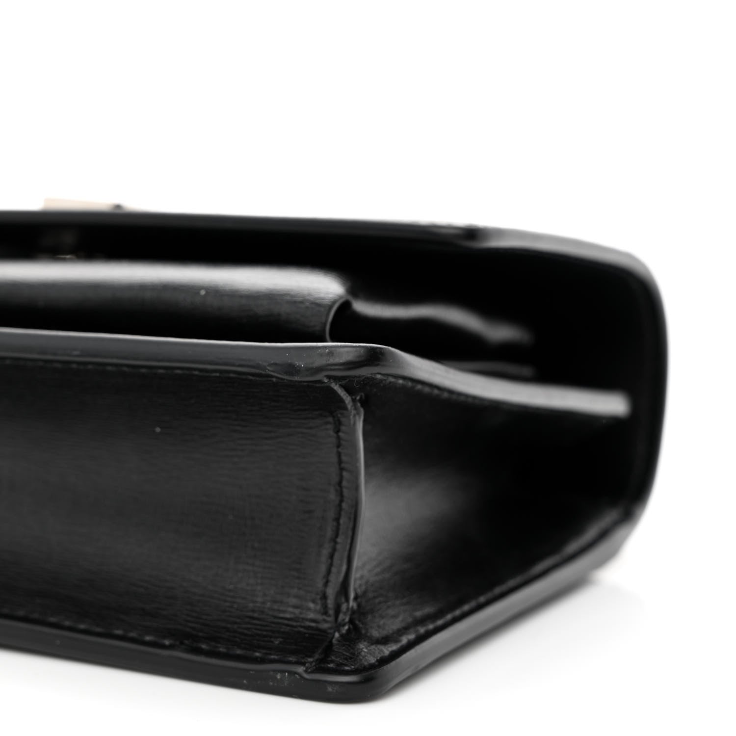 Saint Laurent Calfskin Monogram Sunset Chain Wallet Black 9 of 10