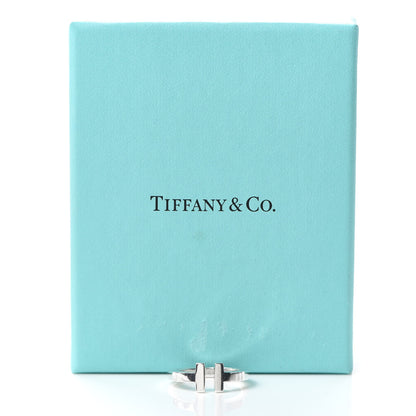 Tiffany Sterling Silver T Square Ring 53 6.5 5 of 5
