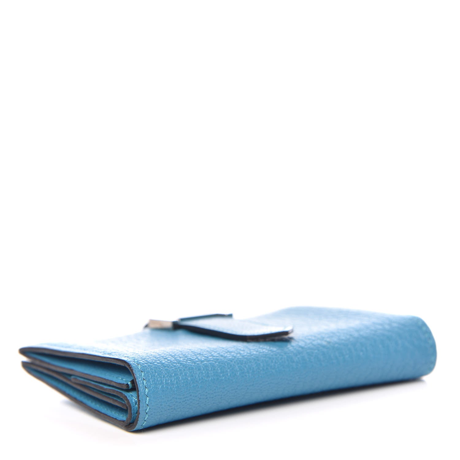 Hermes Chevre Mysore Mini Bearn Wallet Bleu Azteque 4 of 10