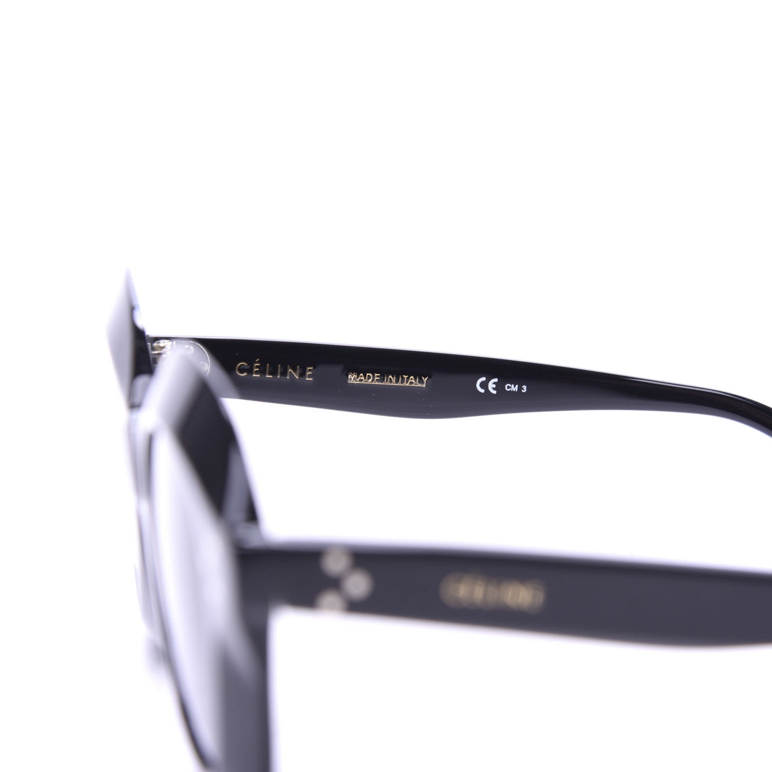 Celine Acetate Lola Sunglasses CL 41445/S Black 5 of 7