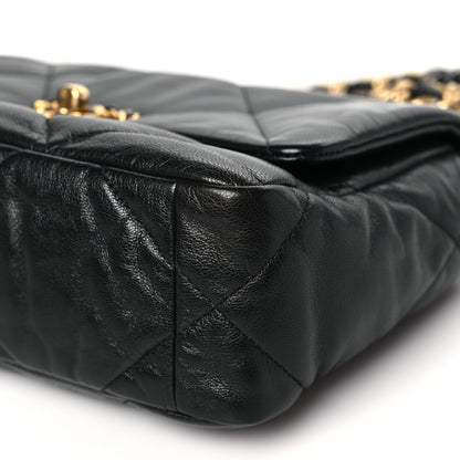 Chanel Goatskin Quilted Medium Chanel 19 Flap Black 10 of 10