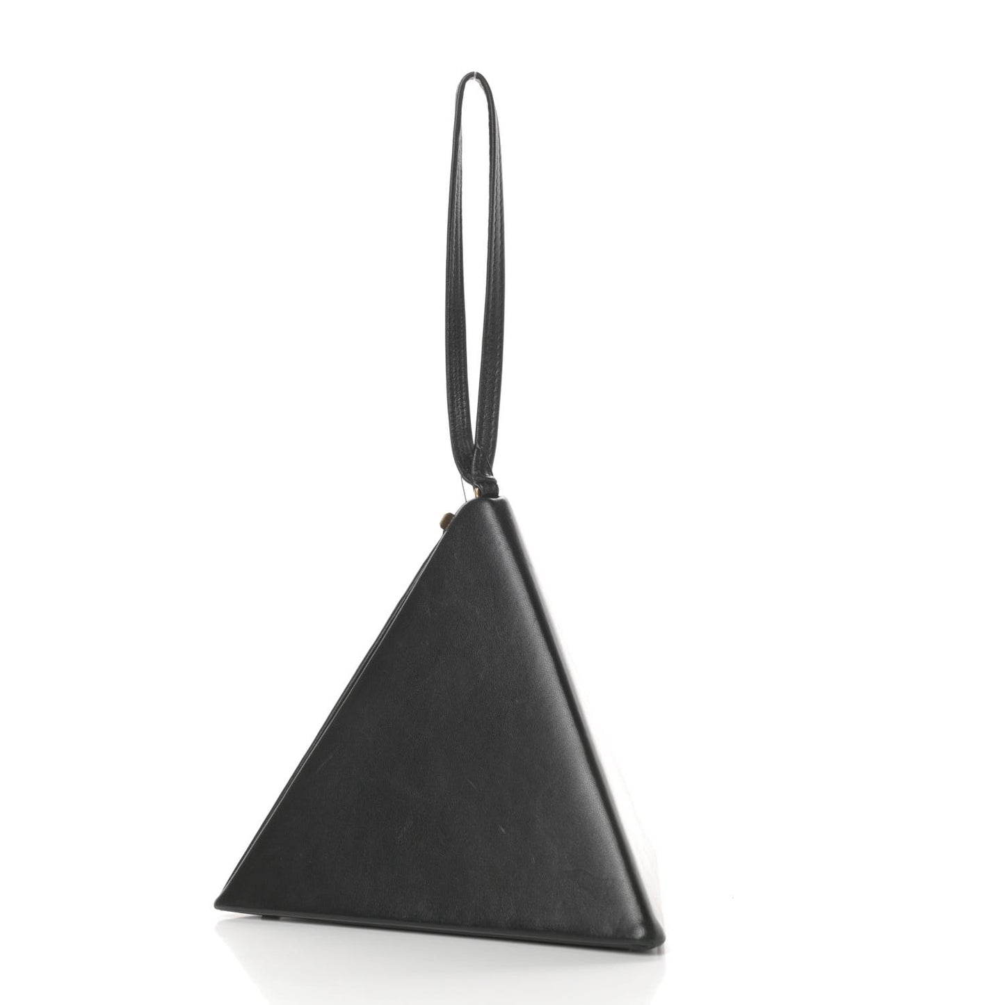 Lambskin Pyramid Clutch Black