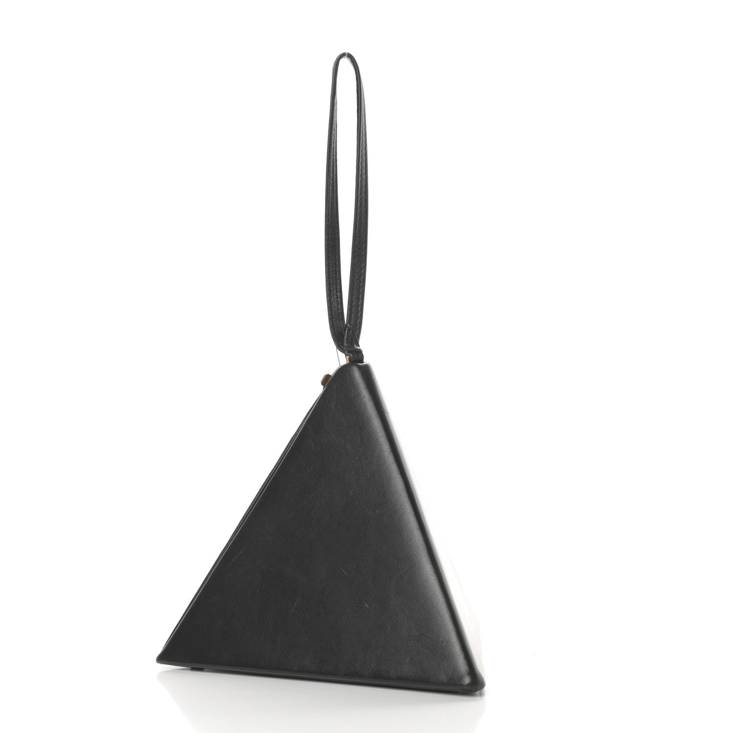 Saint Laurent Lambskin Pyramid Clutch Black 3 of 11