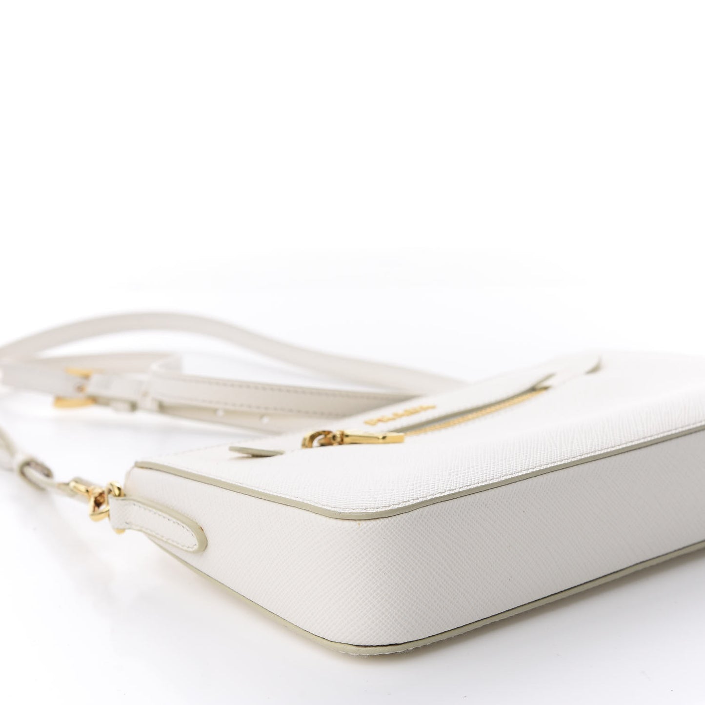 Saffiano Crossbody Bag White