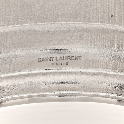 Saint Laurent Metal Two Tone Cuff Bracelet Gold Silver 4 of 4