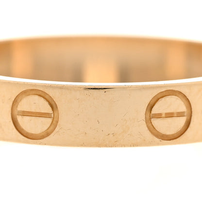 Cartier 18K Yellow Gold 3.5mm LOVE Wedding Band Ring 56 7.5 5 of 6