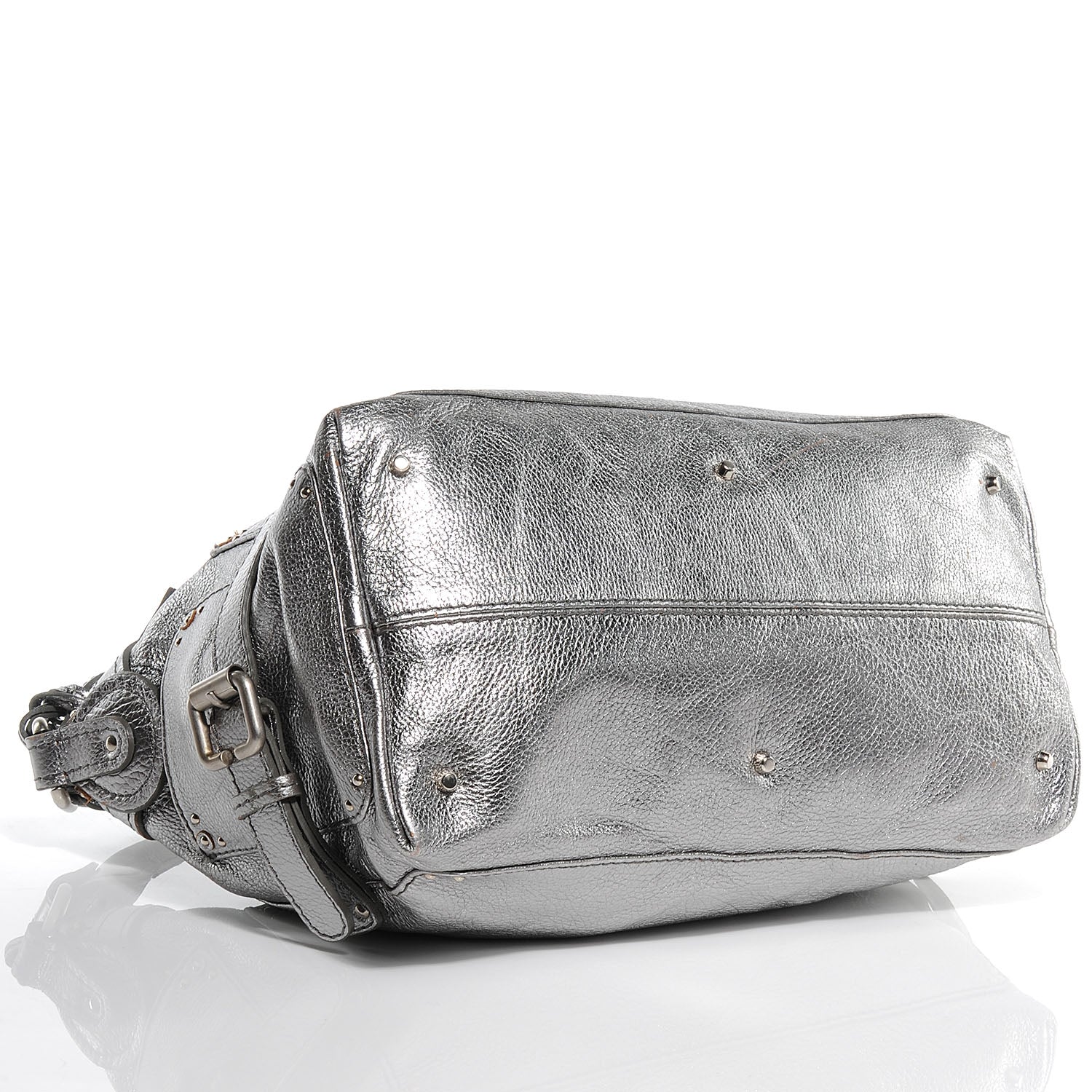 Chloe Leather Paddington Hobo Silver 4 of 8