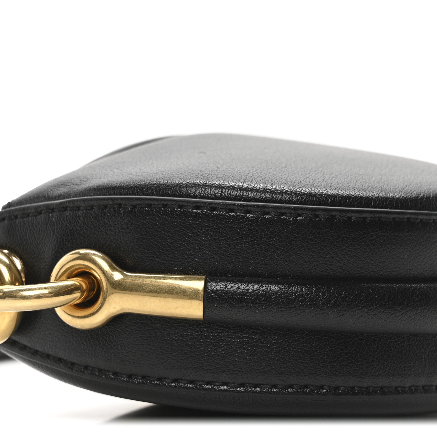 Burberry Lambskin Bridle Calfskin Runway Clutch Black 8 of 9