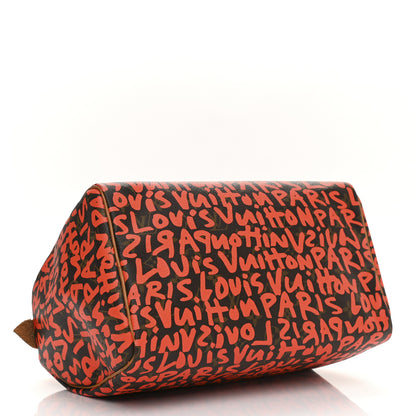 Louis Vuitton Monogram Graffiti Speedy 30 Orange 3 of 12