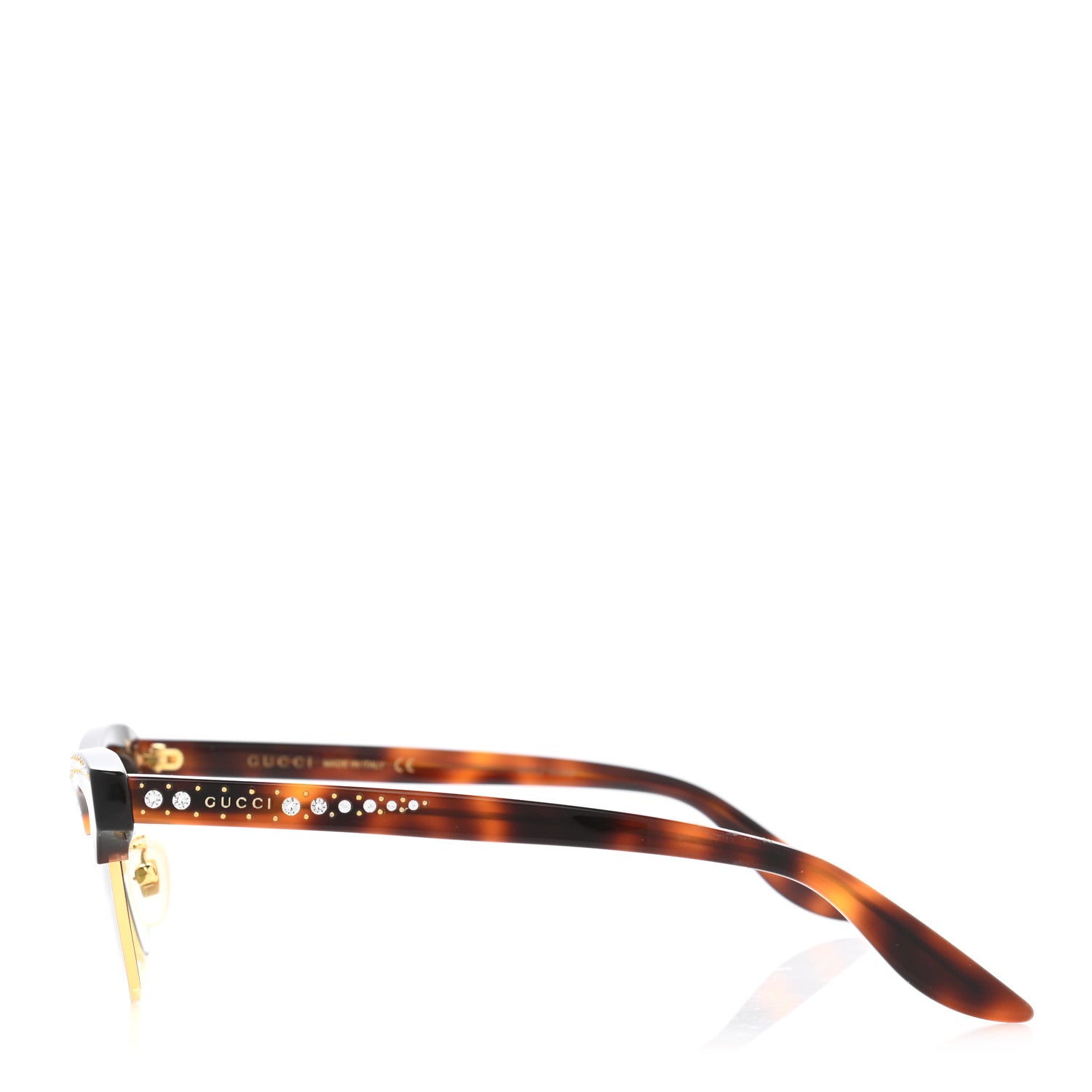 Gucci Clubmaster Cat Eye Sunglasses GG0153S Black 3 of 9