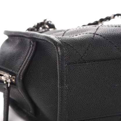 Chanel Caviar Quilted Small Deauville Bowling Bag Black 8 of 8