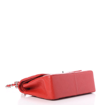 Chanel Caviar Quilted Jumbo Double Flap Red 5 of 9