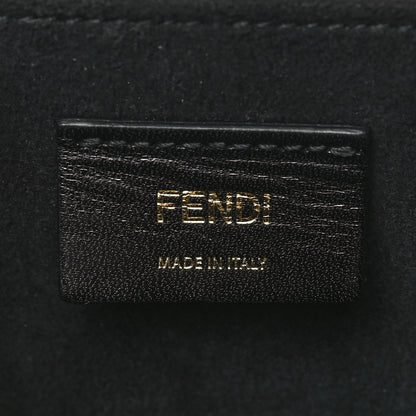 Fendi Vitello Fluffy Logo Vertical Box Rosa Quarzo Black 6 of 9
