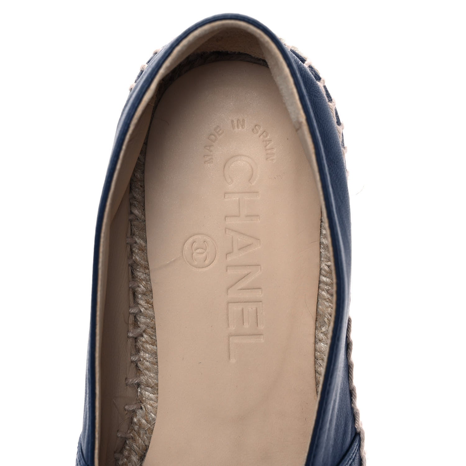 Chanel Lambskin CC Espadrilles 36 Dark Navy 8 of 10