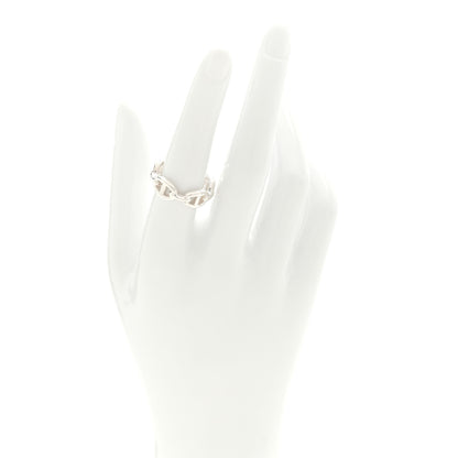 Hermes Sterling Silver PM Chaine d'Ancre Enchainee Band Ring 55 7.25 2 of 6