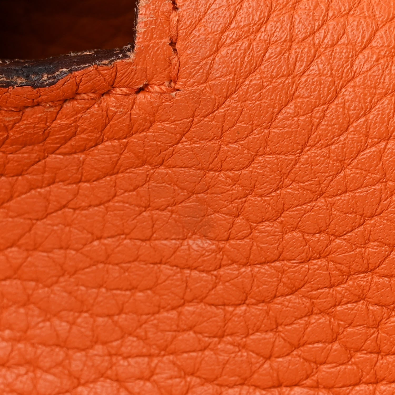 Hermes Taurillon Clemence Jypsiere 28 Orange 13 of 14