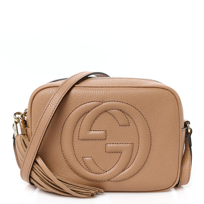 Gucci Pebbled Calfskin Small Soho Disco Bag Camelia 1 of 11