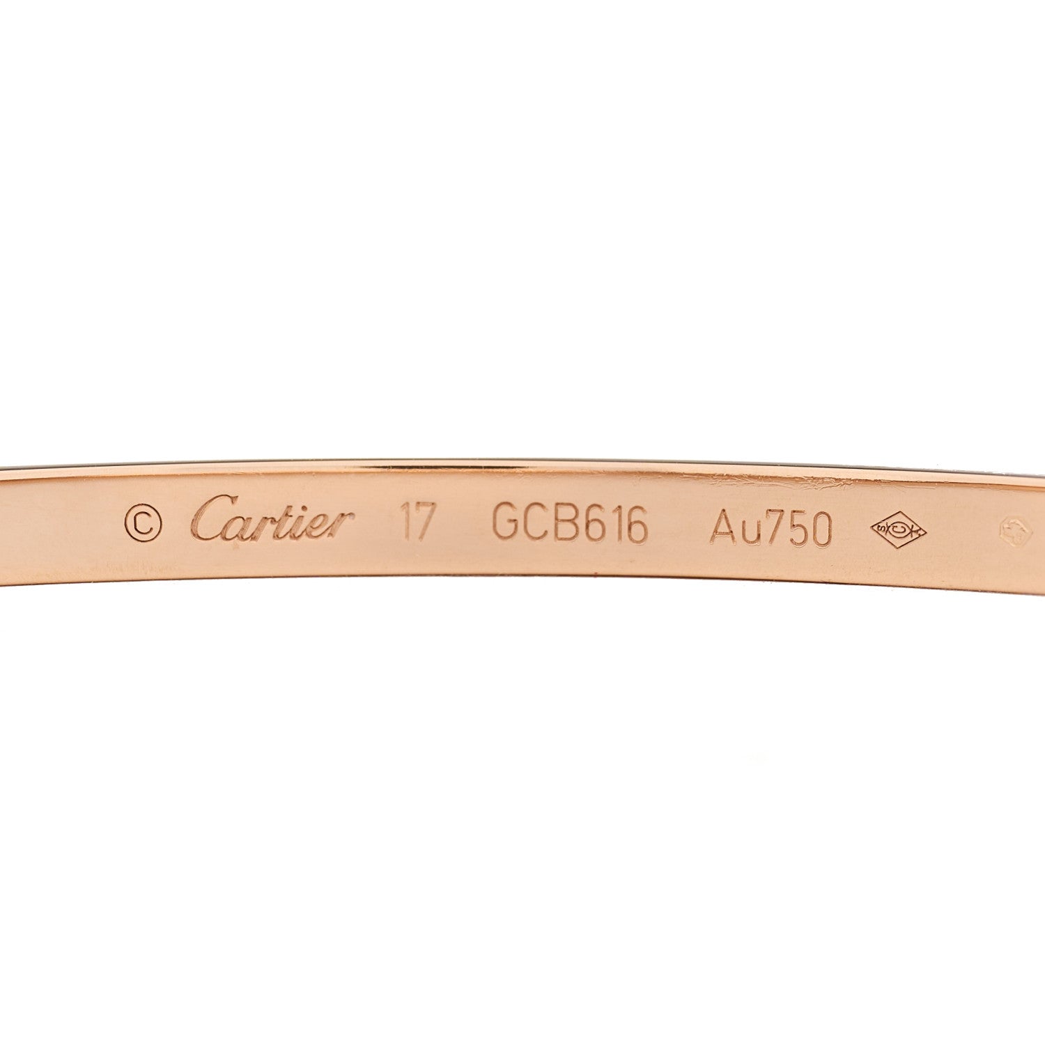 Cartier 18K Pink Gold Small LOVE Bracelet 17 3 of 5
