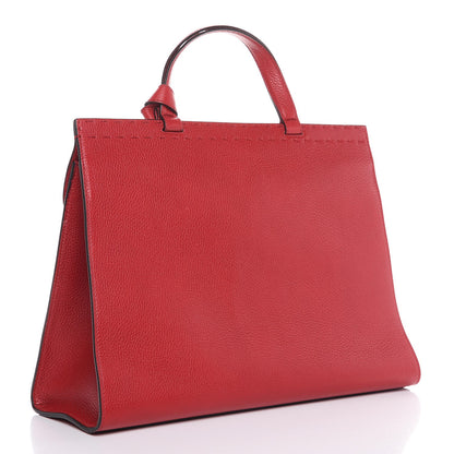 Gucci Calfskin Medium GG Marmont Top Handle Bag Vulcanic Red 3 of 7