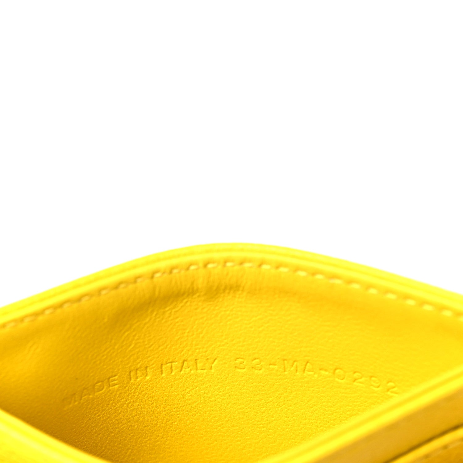Christian Dior Supple Calfskin Cannage Caro Five-Slot Card Holder Yellow 7 of 8