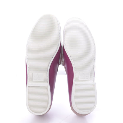 Gucci Calfskin Horsebit Multicolor Loafers 36.5 Magenta Pink White 6 of 10