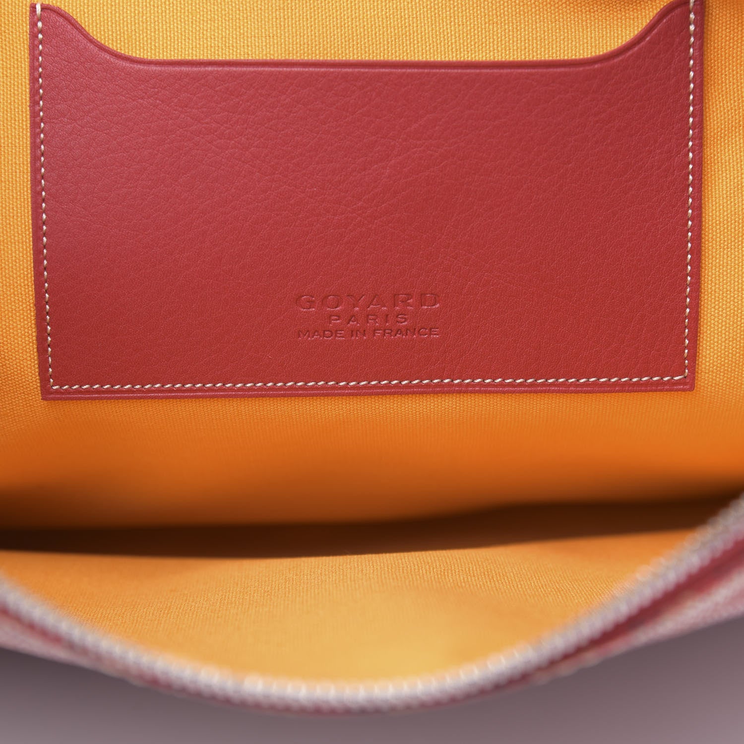 Goyard Goyardine Senat Pochette MM Red 6 of 7