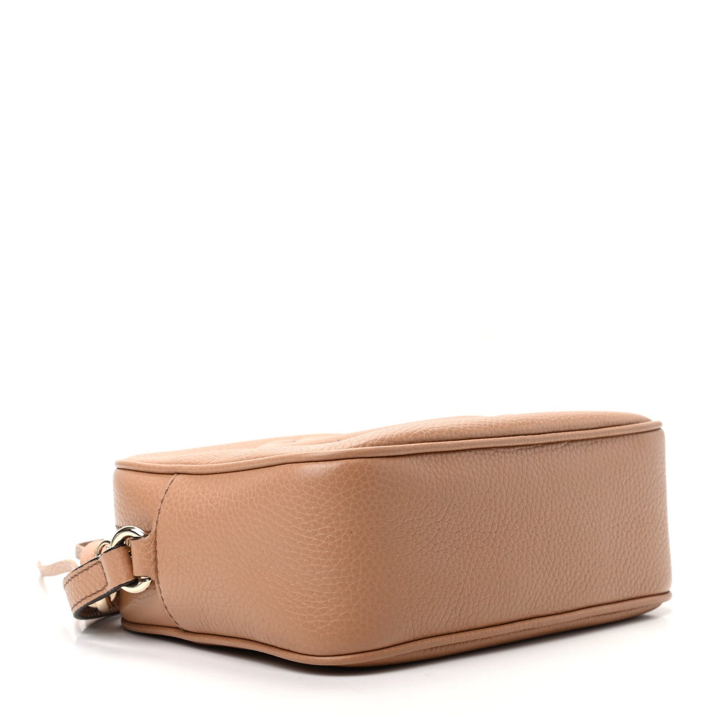 Pebbled Calfskin Small Soho Disco Bag Camelia