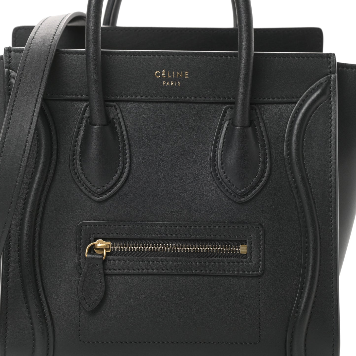 Smooth Calfskin Nano Luggage Black
