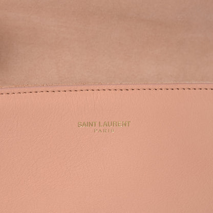 Saint Laurent Calfskin Classic Y Ligne Clutch Blush 6 of 12