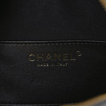 Chanel Caviar Quilted Small Round Vanity With Chain Black 6 of 10