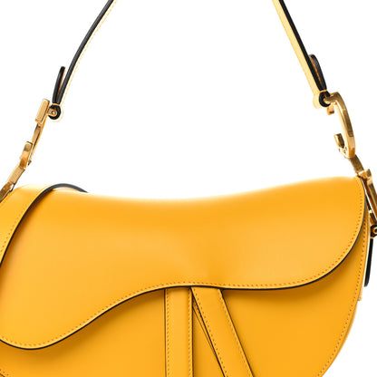 Christian Dior Calfskin Calfskin Saddle Bag With Strap Yellow 8 of 11