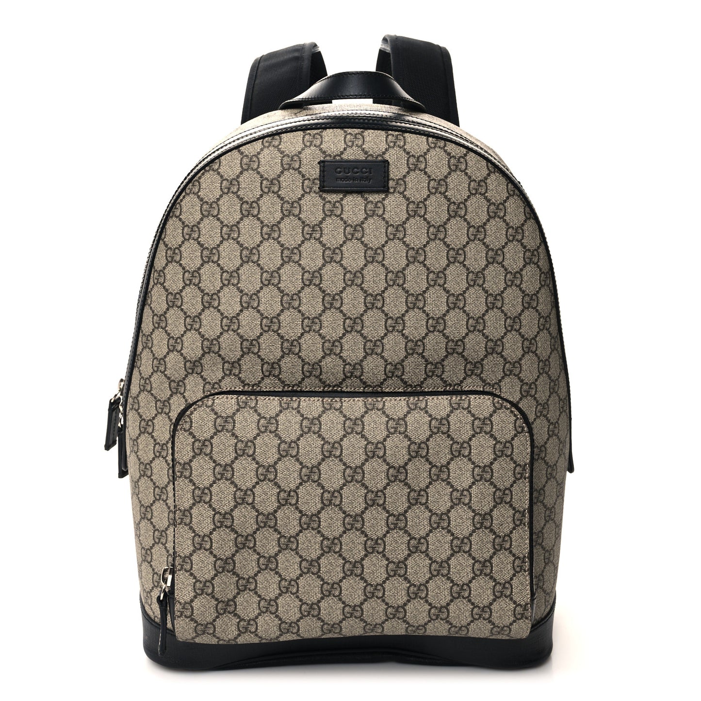 GG Supreme Monogram Medium Backpack Black