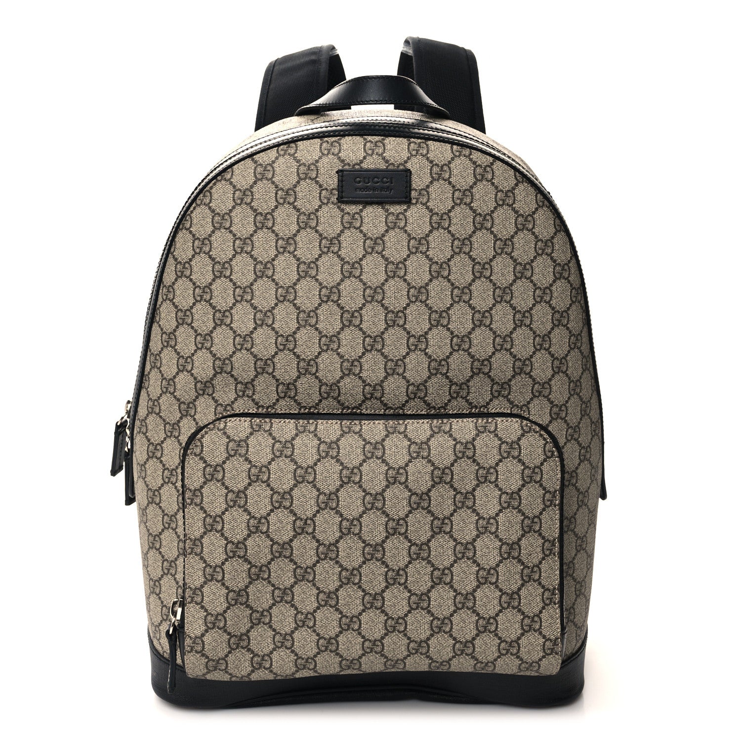 Gucci GG Supreme Monogram Medium Backpack Black 1 of 10